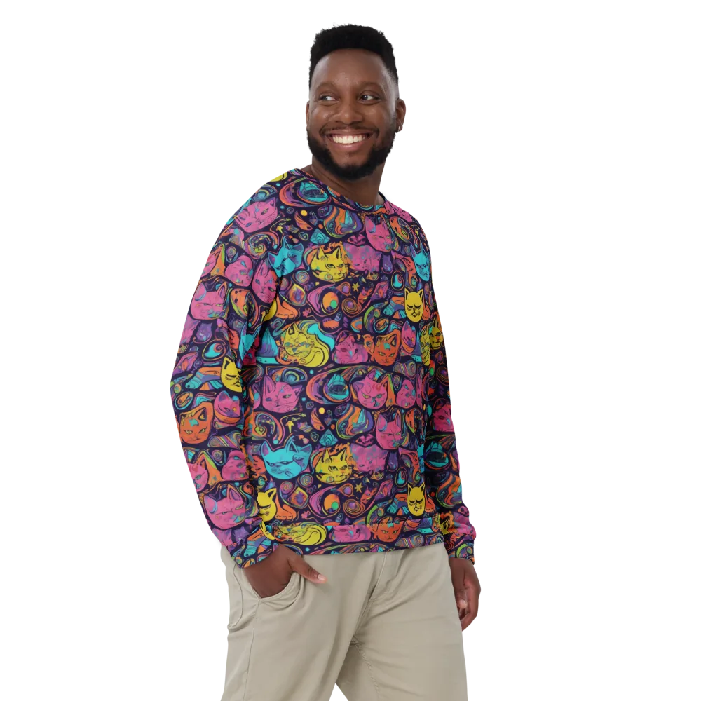 Moonlit Meow on Sweatshirt — Front