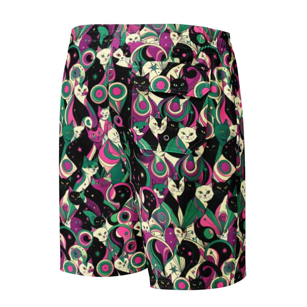 Lunar Whiskers on Men's Board Shorts — Back
