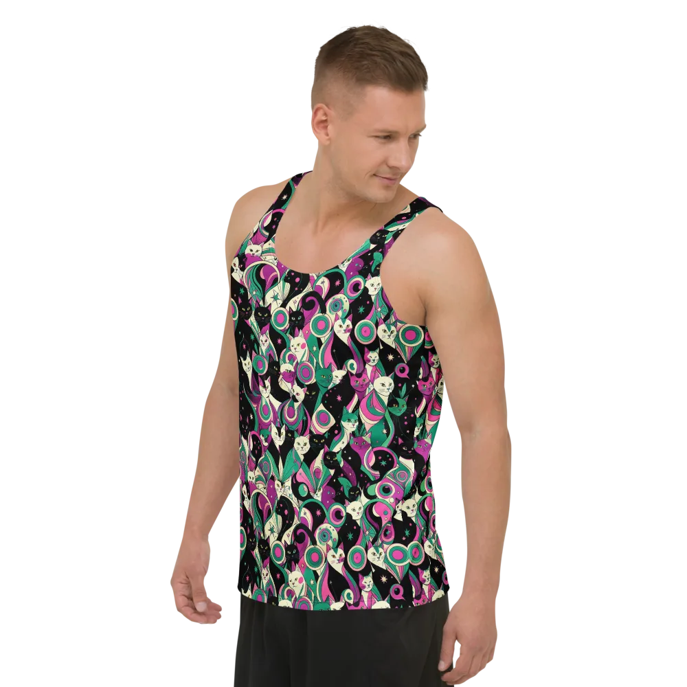 Lunar Whiskers on Men's Tank Top — Left Front