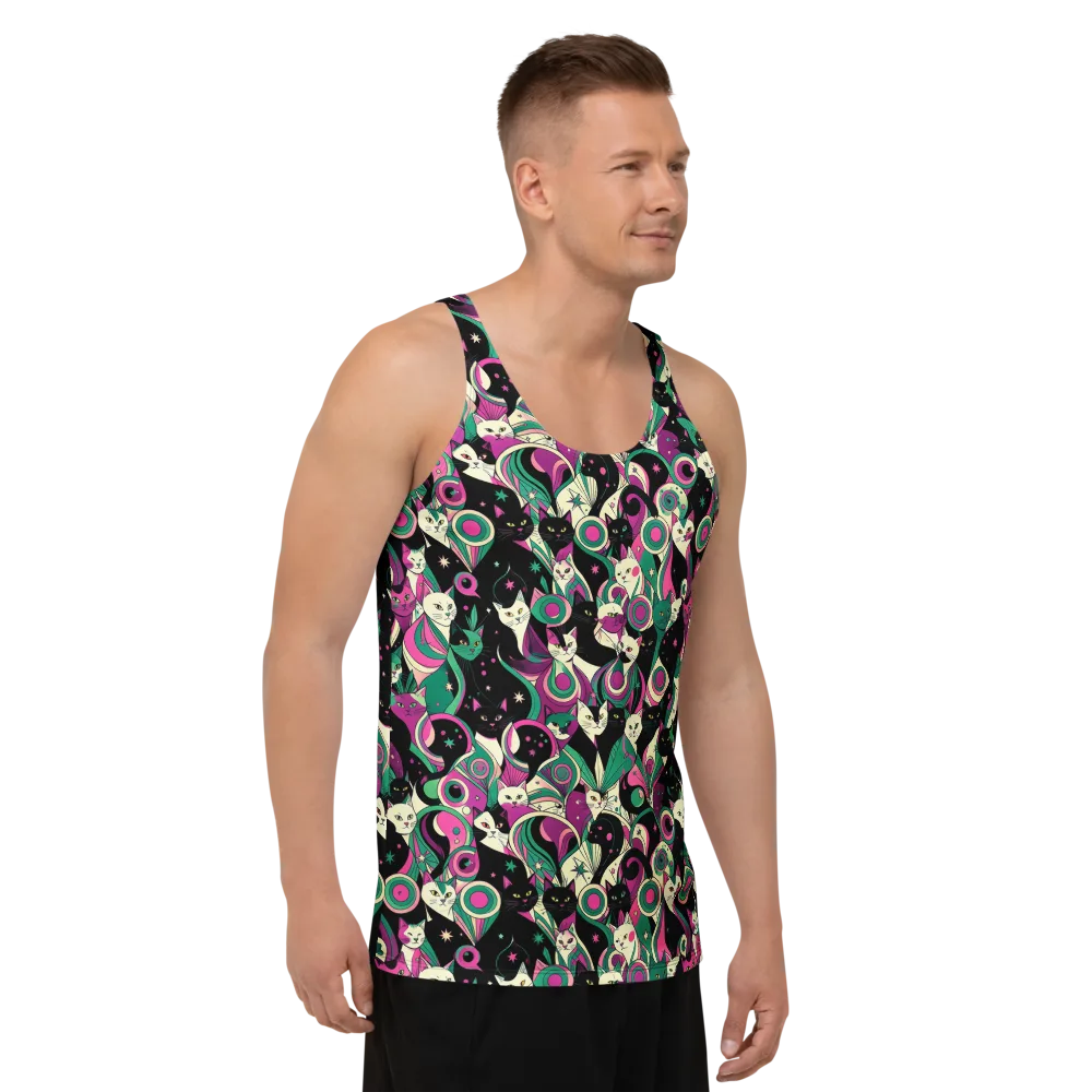 Lunar Whiskers on Men's Tank Top — Right Front