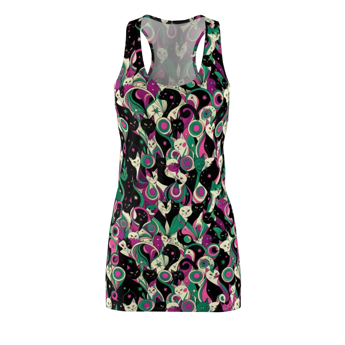 Lunar Whiskers on Racerback Dress — Front