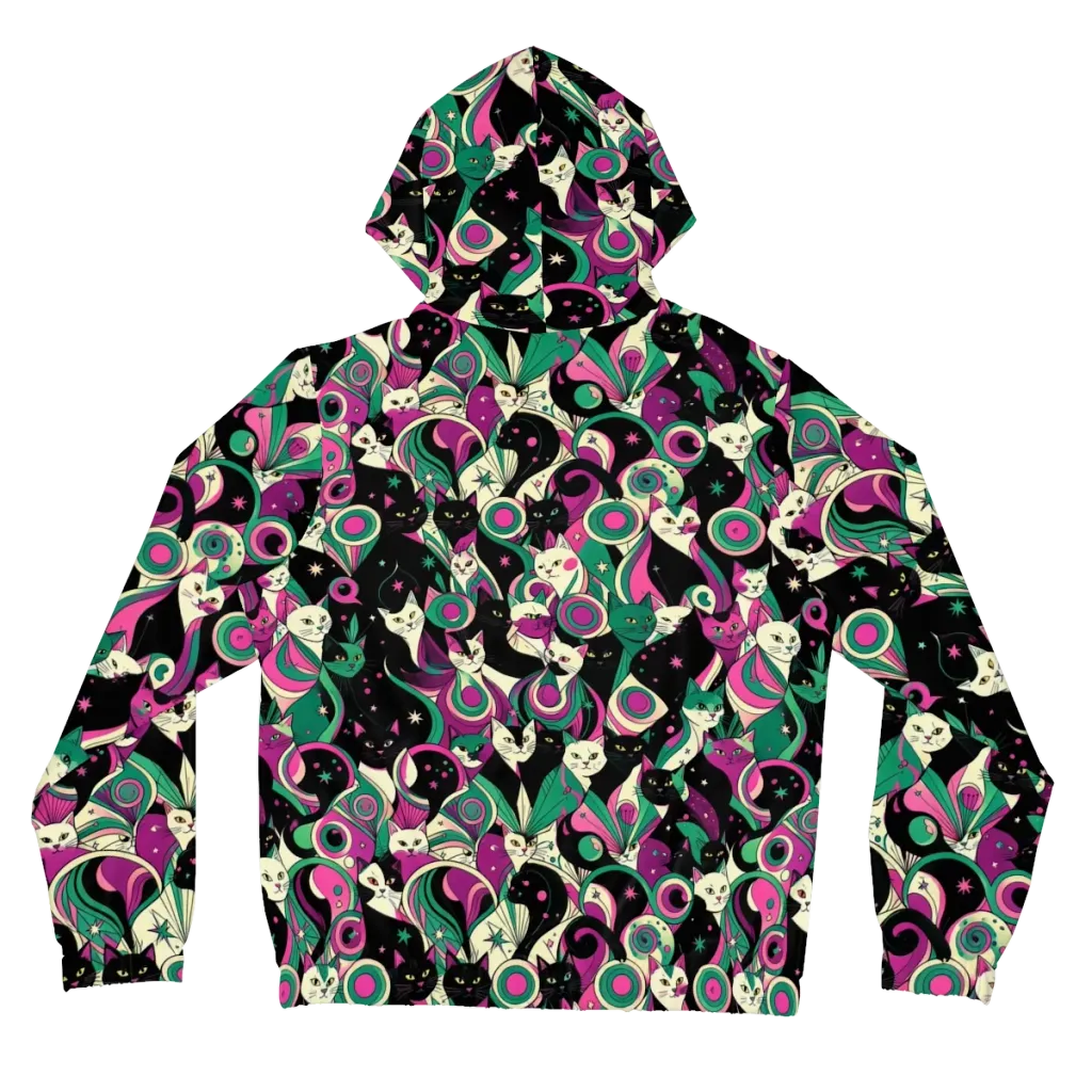 Lunar Whiskers on Women's Full-Zip Hoodie — Back