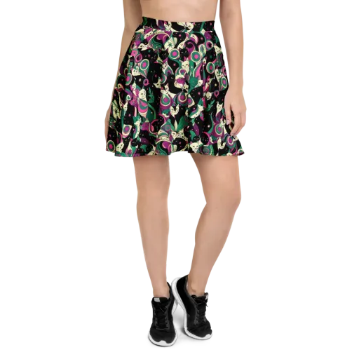 Lunar Whiskers on a Skater Skirt