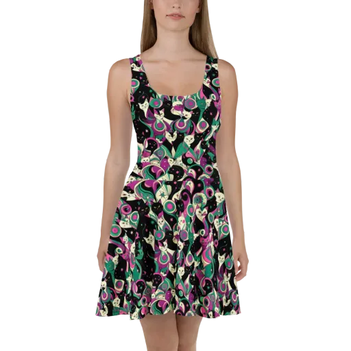 Lunar Whiskers on a Skater Dress