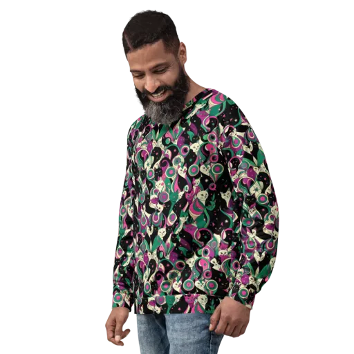 Lunar Whiskers on a Sweatshirt