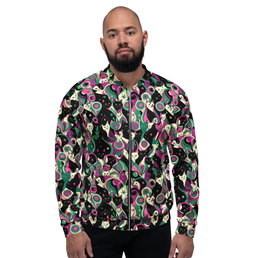 Lunar Whiskers on Bomber Jacket — Front