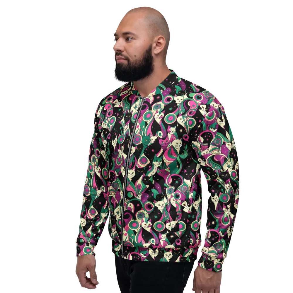 Lunar Whiskers on Bomber Jacket — Left