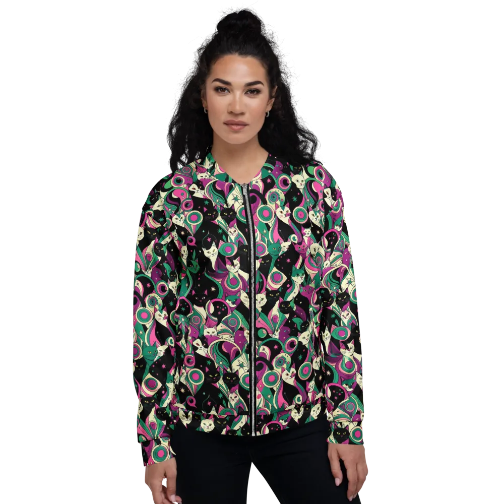 Lunar Whiskers on Bomber Jacket — Front