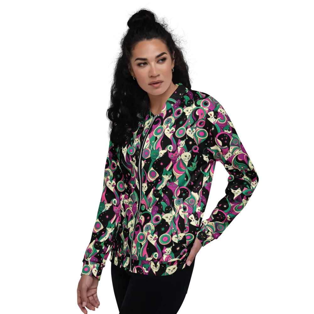 Lunar Whiskers on Bomber Jacket — Left
