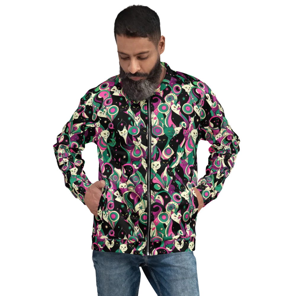 Lunar Whiskers on Bomber Jacket — Front