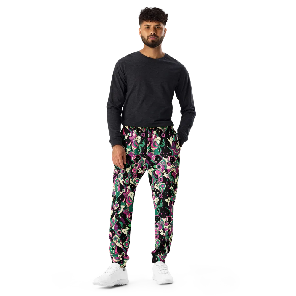 Lunar Whiskers on Men's Joggers — Front