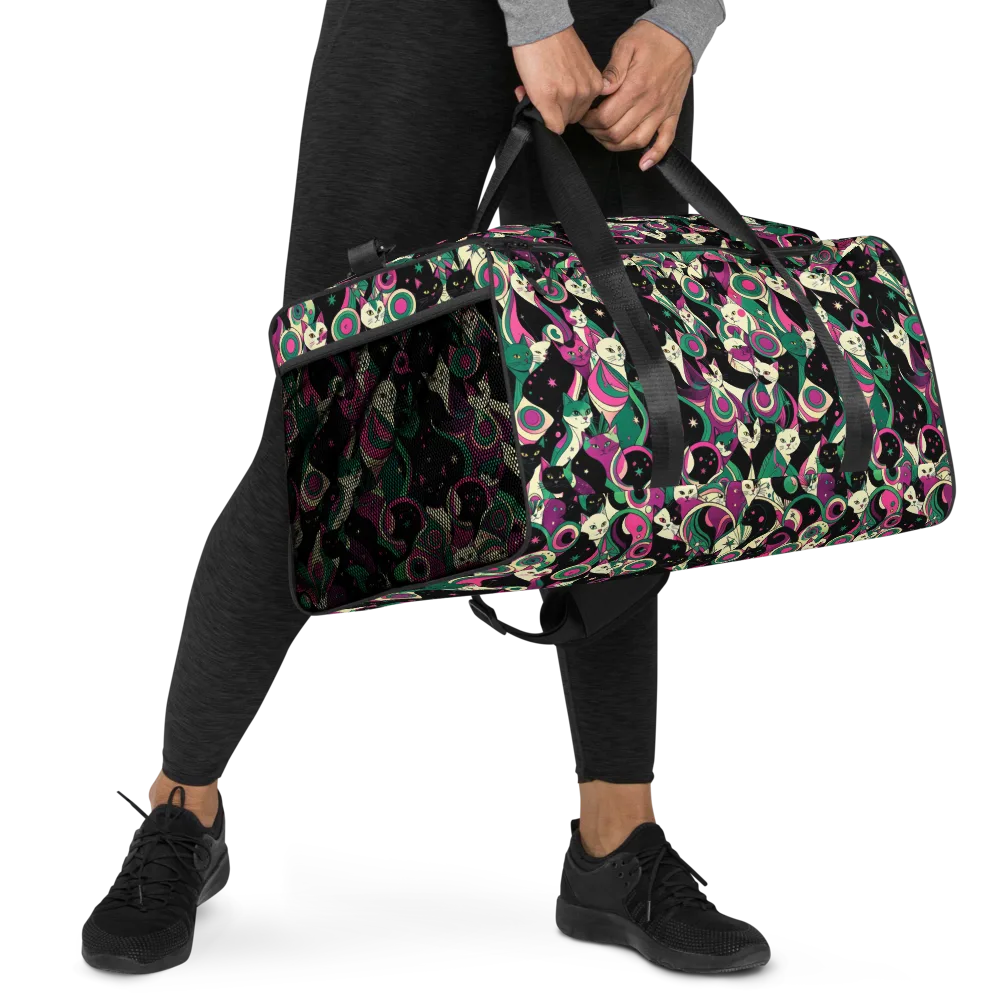 Lunar Whiskers on Duffle Bag — Right Front