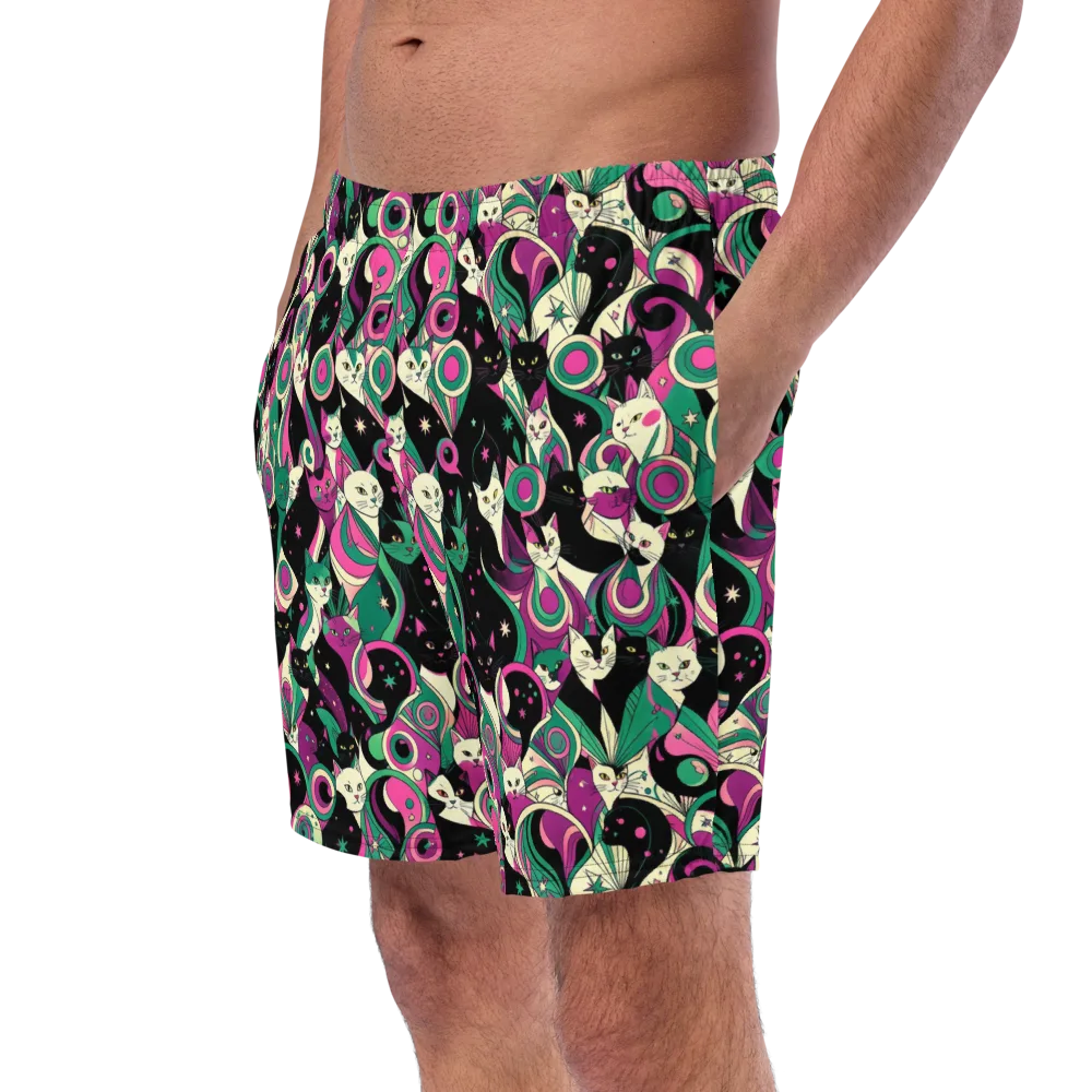 Lunar Whiskers on Swim Trunks — Left Front