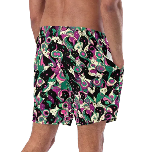 Lunar Whiskers on a Swim Trunks