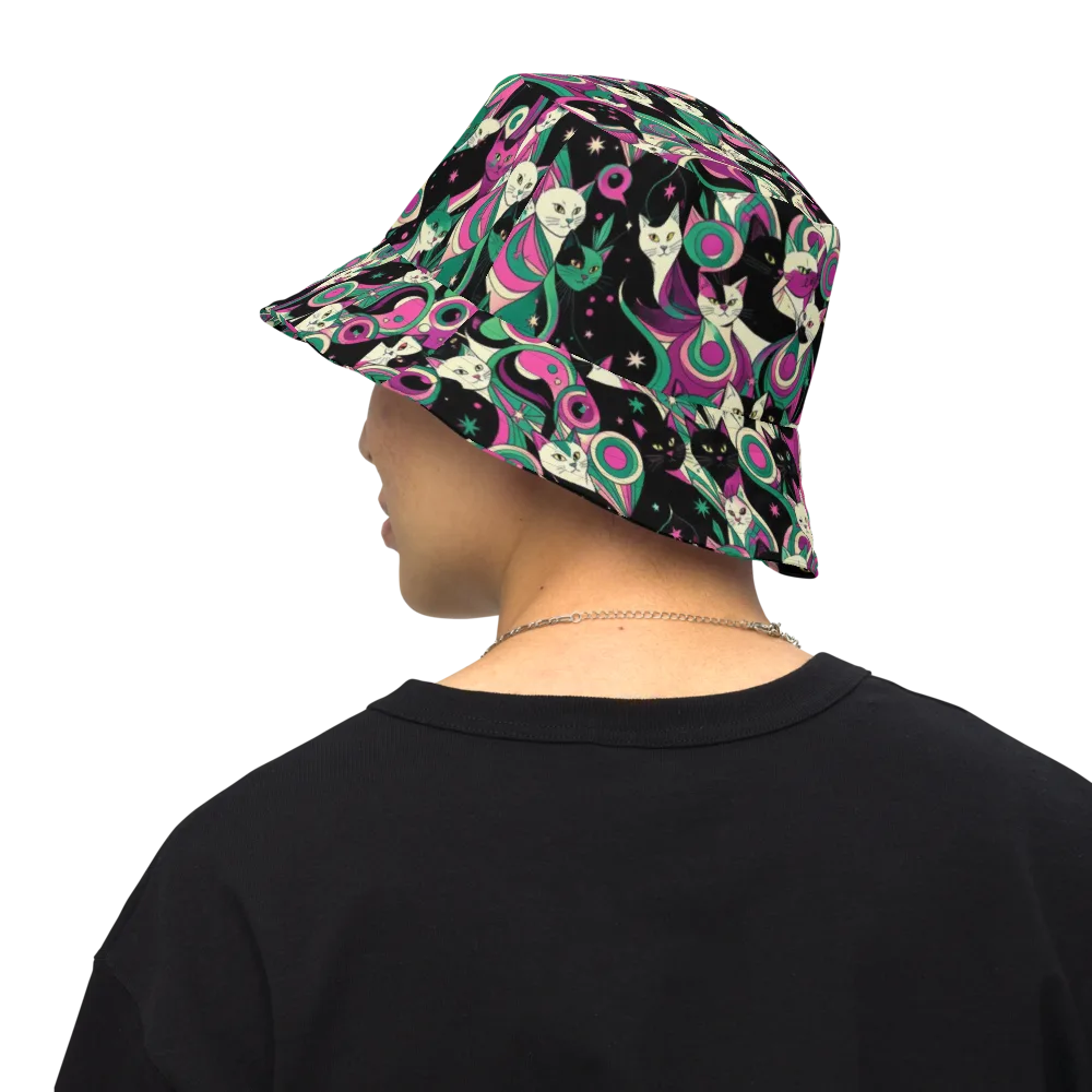 Lunar Whiskers on Reversible Bucket Hat — Back Inside