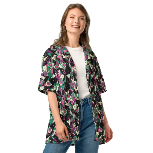 Lunar Whiskers on a Button Shirt