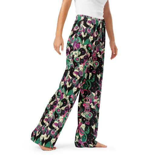 Lunar Whiskers on a Women's Pajama Pants