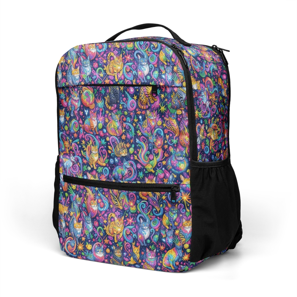 Galactic Whiskers on Utility Backpack — Left Front