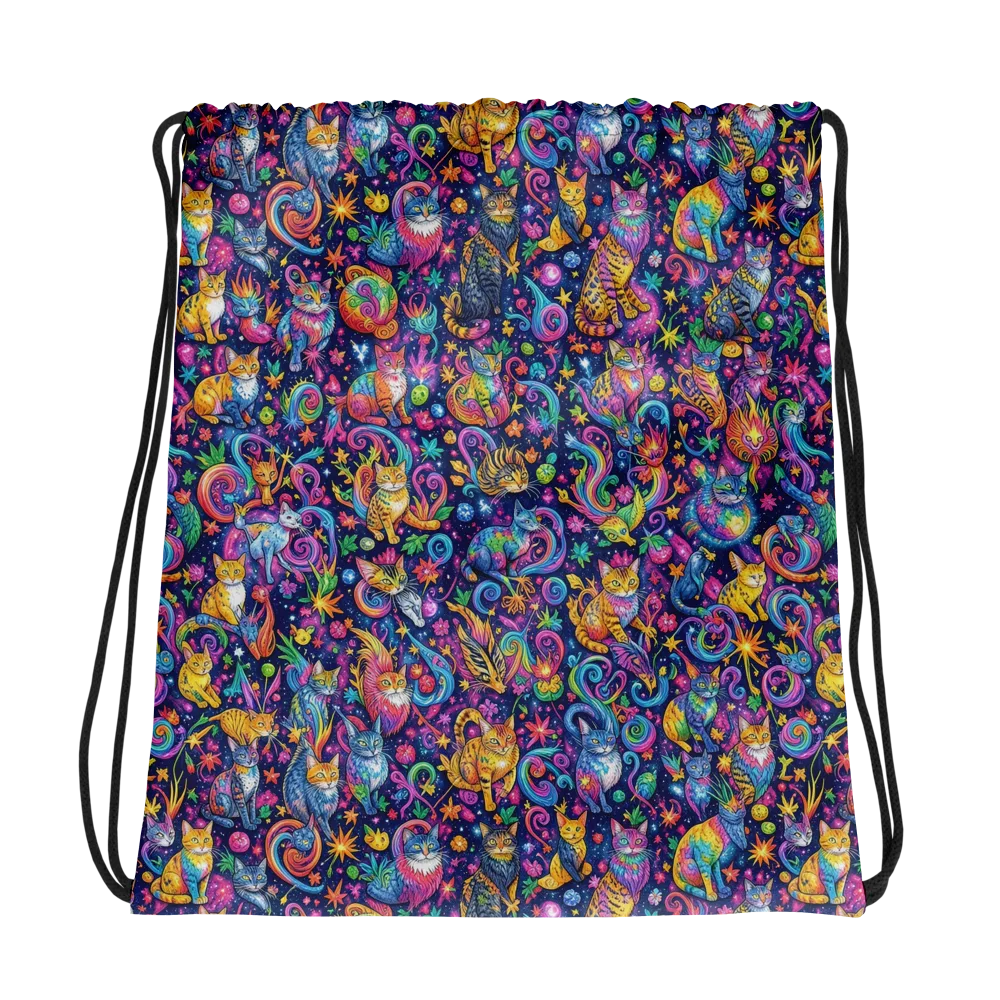 Galactic Whiskers on Drawstring Bag — Photo