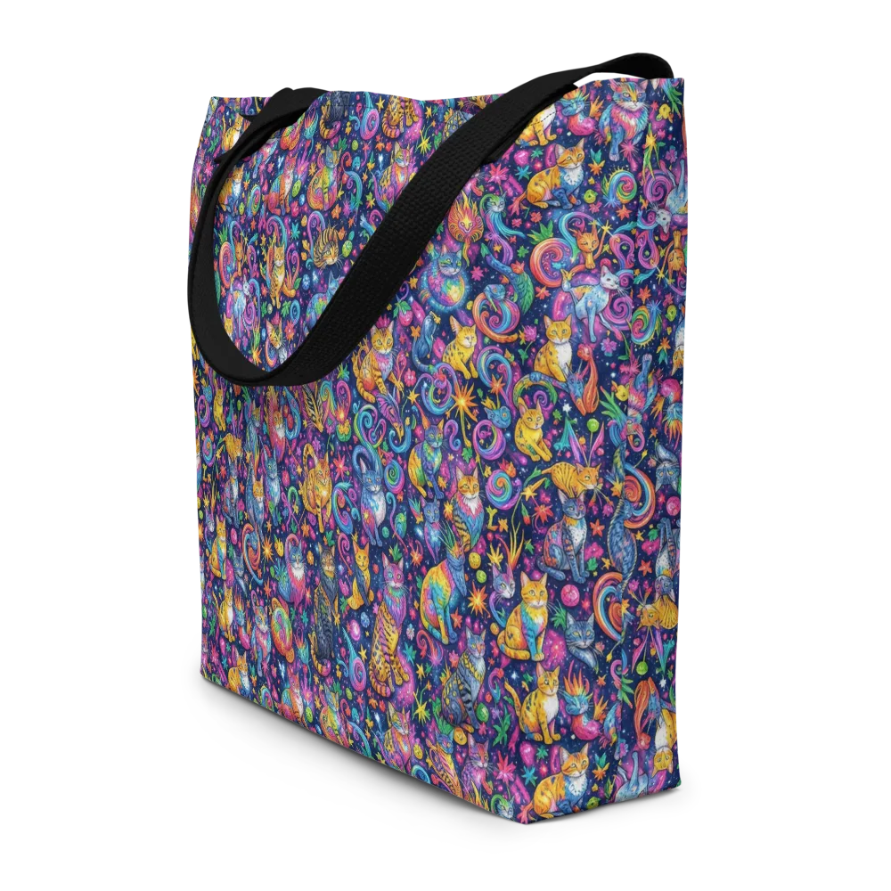 Galactic Whiskers on Large Tote Bag W/ Pocket — Front