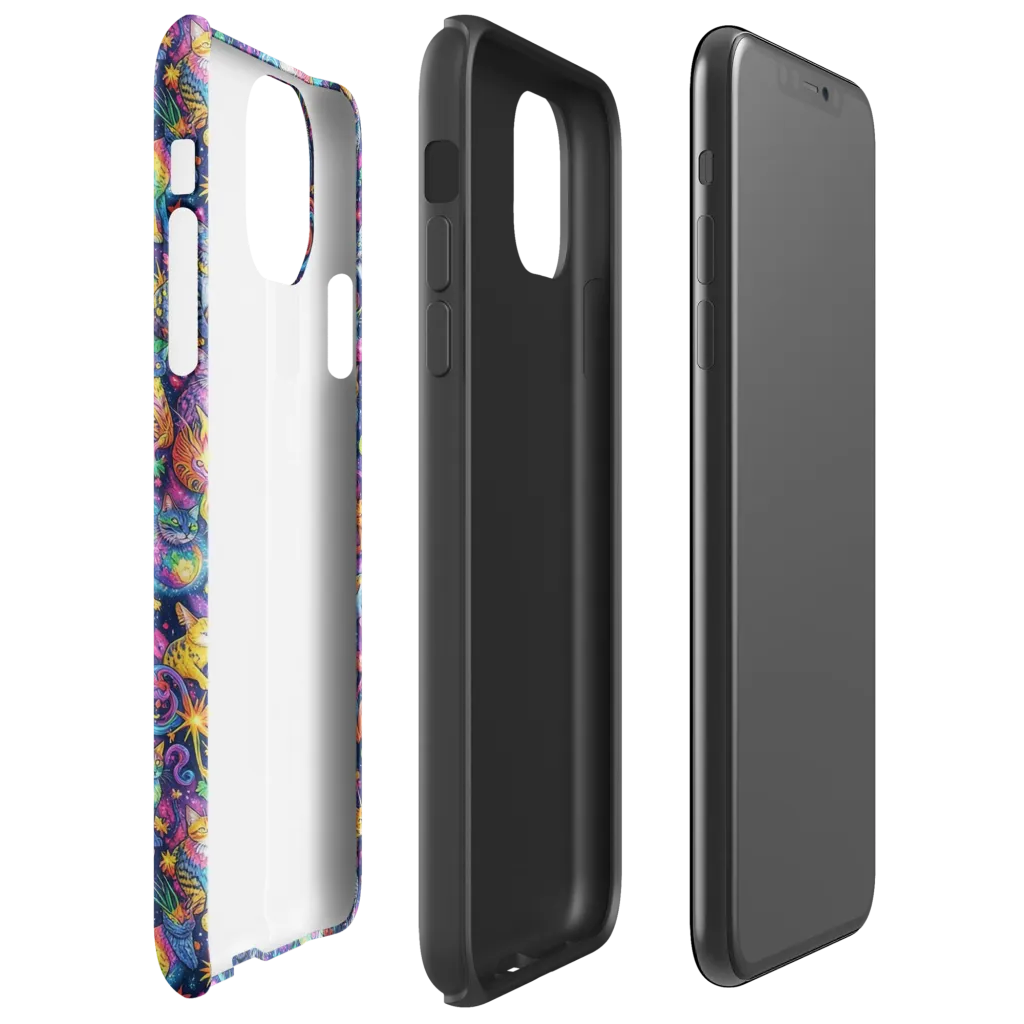 Galactic Whiskers on Tough Case for iPhone® — Right