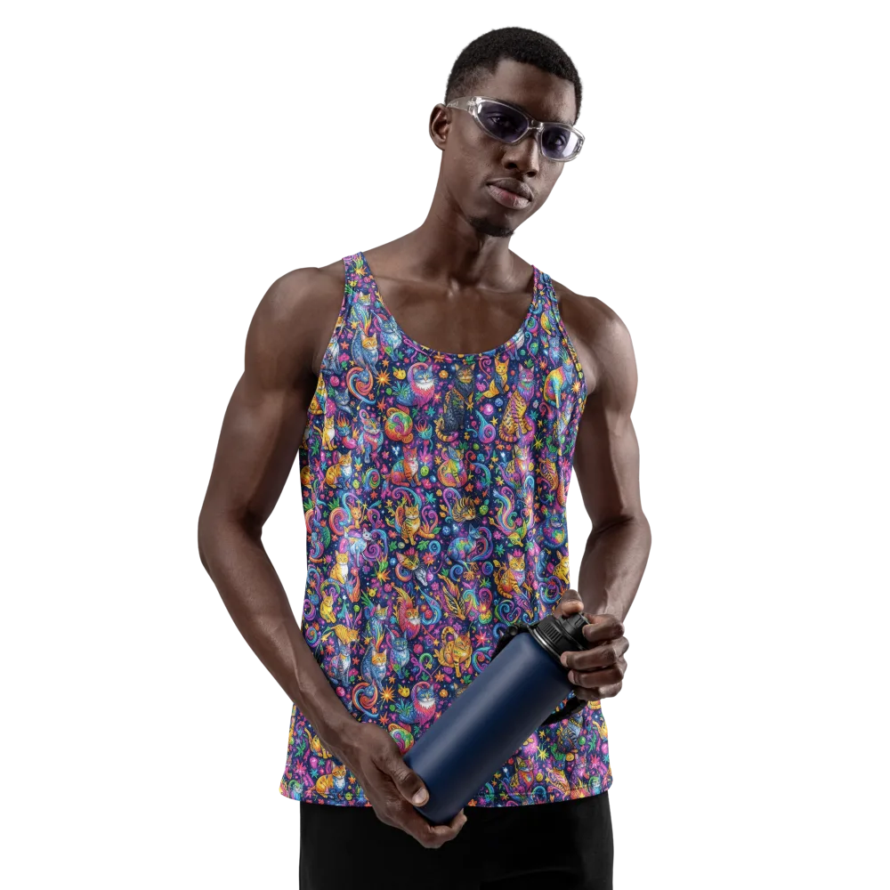 Galactic Whiskers on Men's Tank Top — Front