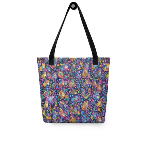 Galactic Whiskers on a Tote Bag