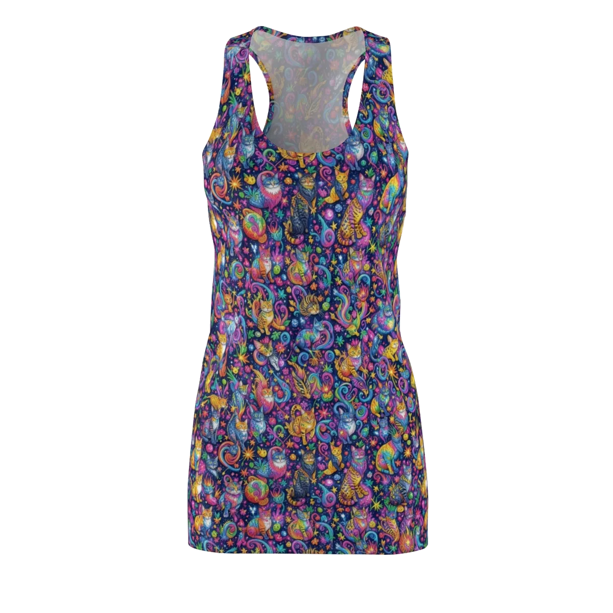 Galactic Whiskers on Racerback Dress — Front