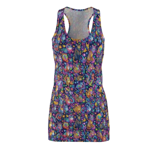 Galactic Whiskers on a Racerback Dress