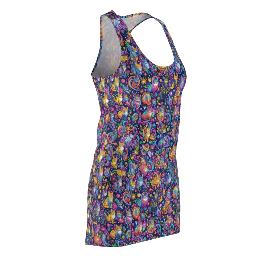 Galactic Whiskers on Racerback Dress — Front Side