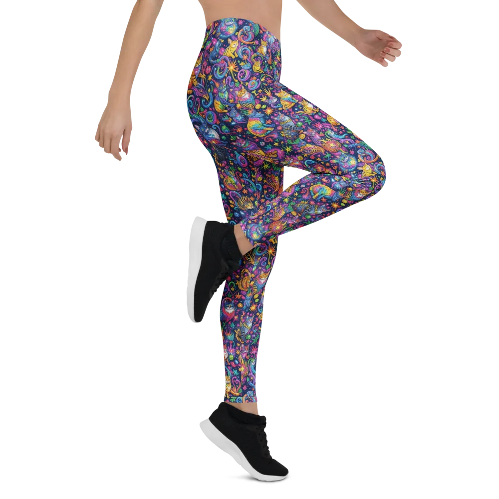 Galactic Whiskers on Leggings — Right