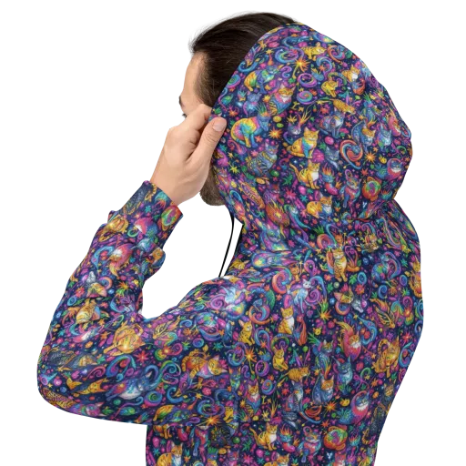 Galactic Whiskers on a Hoodie