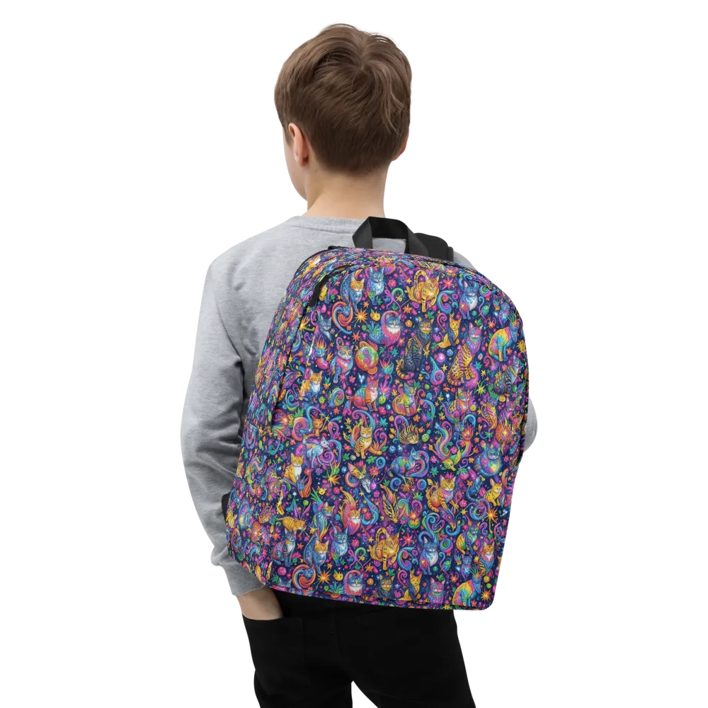 Galactic Whiskers on Minimalist Backpack — Zoomed-in
