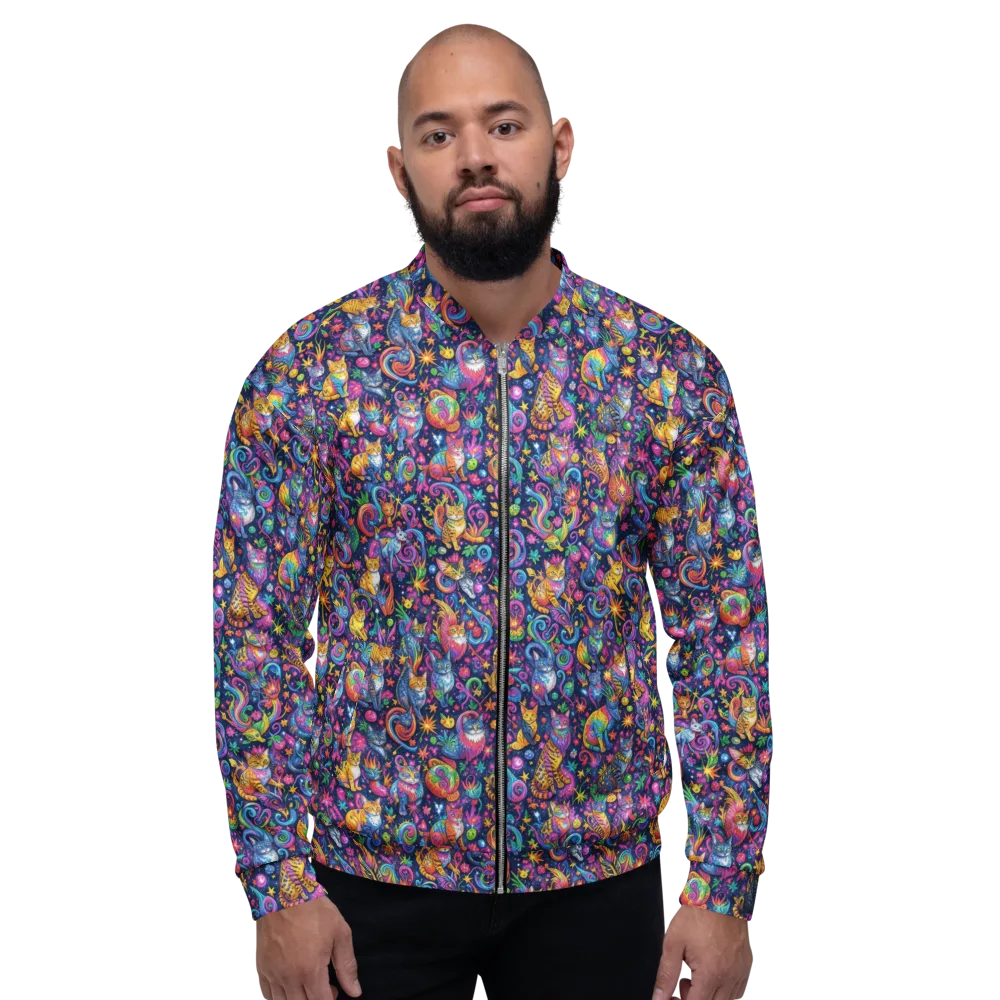 Galactic Whiskers on Bomber Jacket — Front