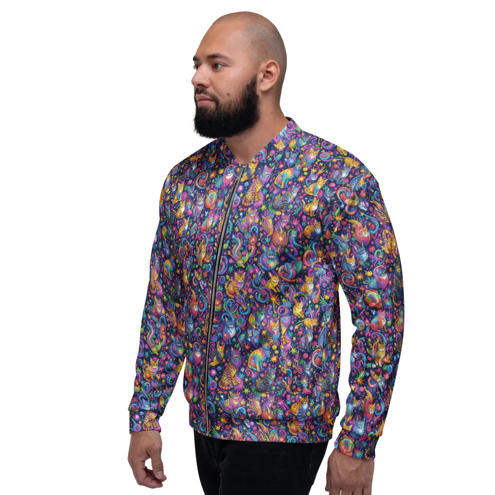 Galactic Whiskers on Bomber Jacket — Left