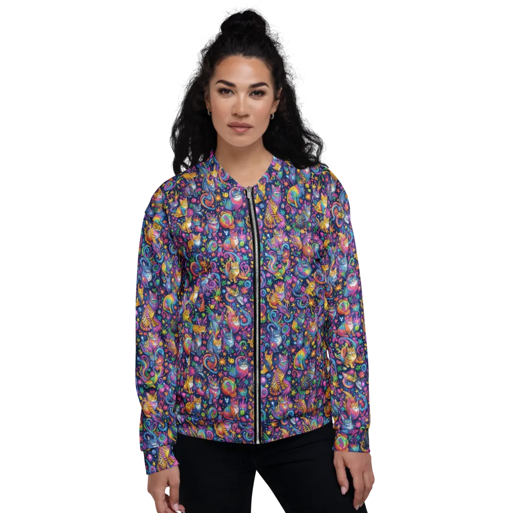 Galactic Whiskers on Bomber Jacket — Front