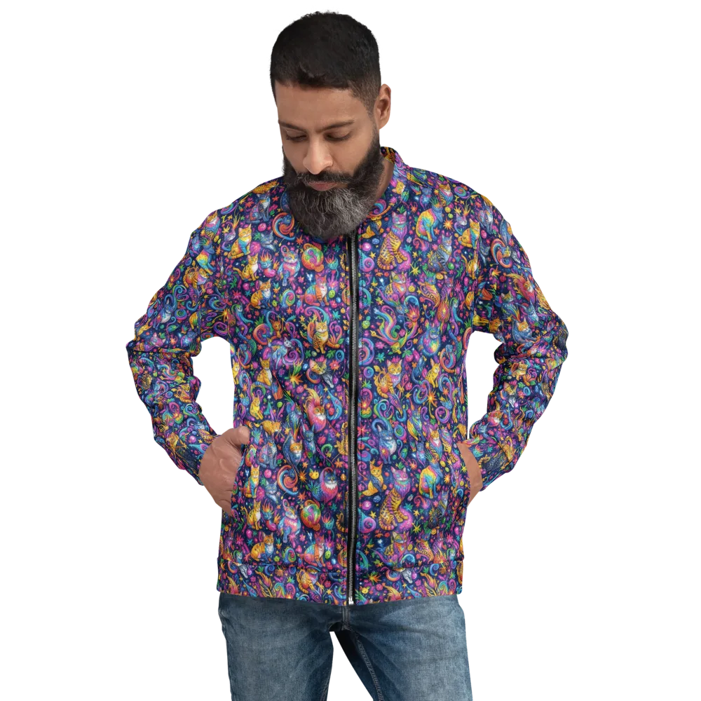 Galactic Whiskers on Bomber Jacket — Front