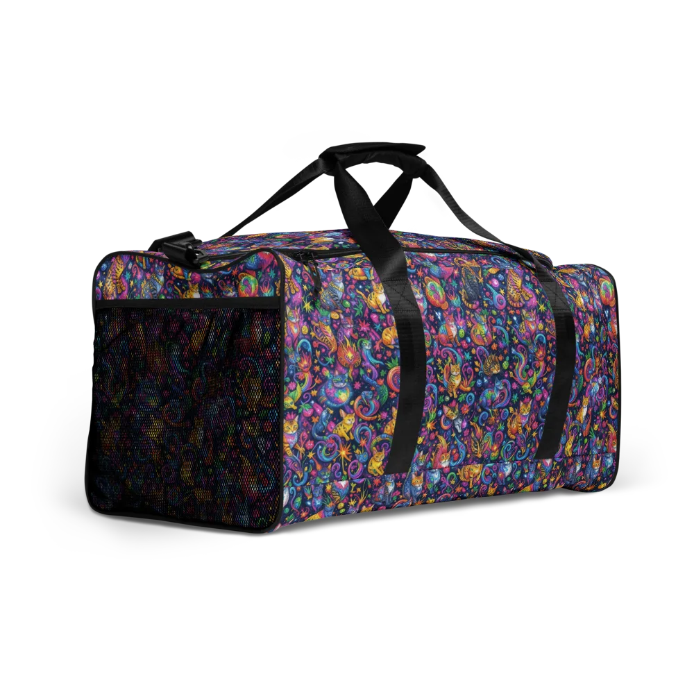 Galactic Whiskers on Duffle Bag — Right Front