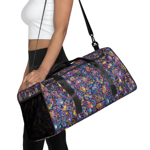 Galactic Whiskers on a Duffle Bag