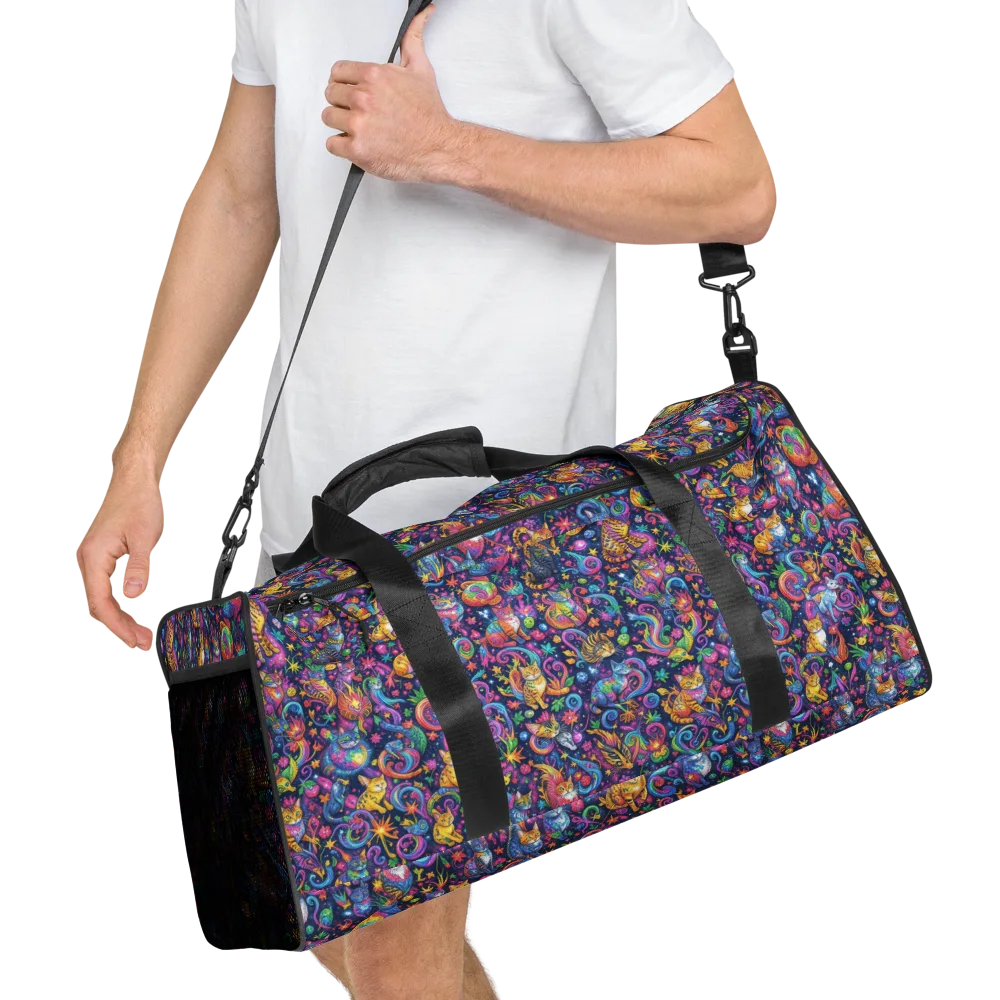 Galactic Whiskers on Duffle Bag — Right Front