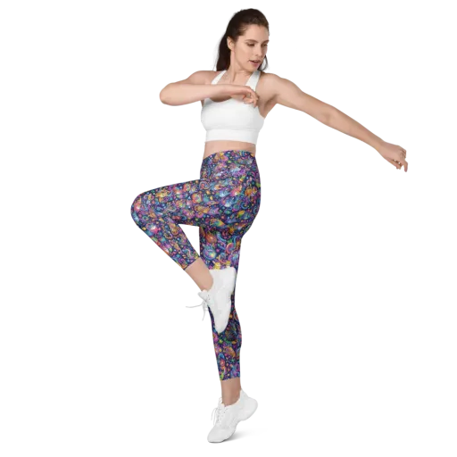 Galactic Whiskers on a Leggings with Pockets