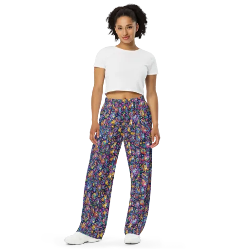 Galactic Whiskers on a Wide-Leg Pants