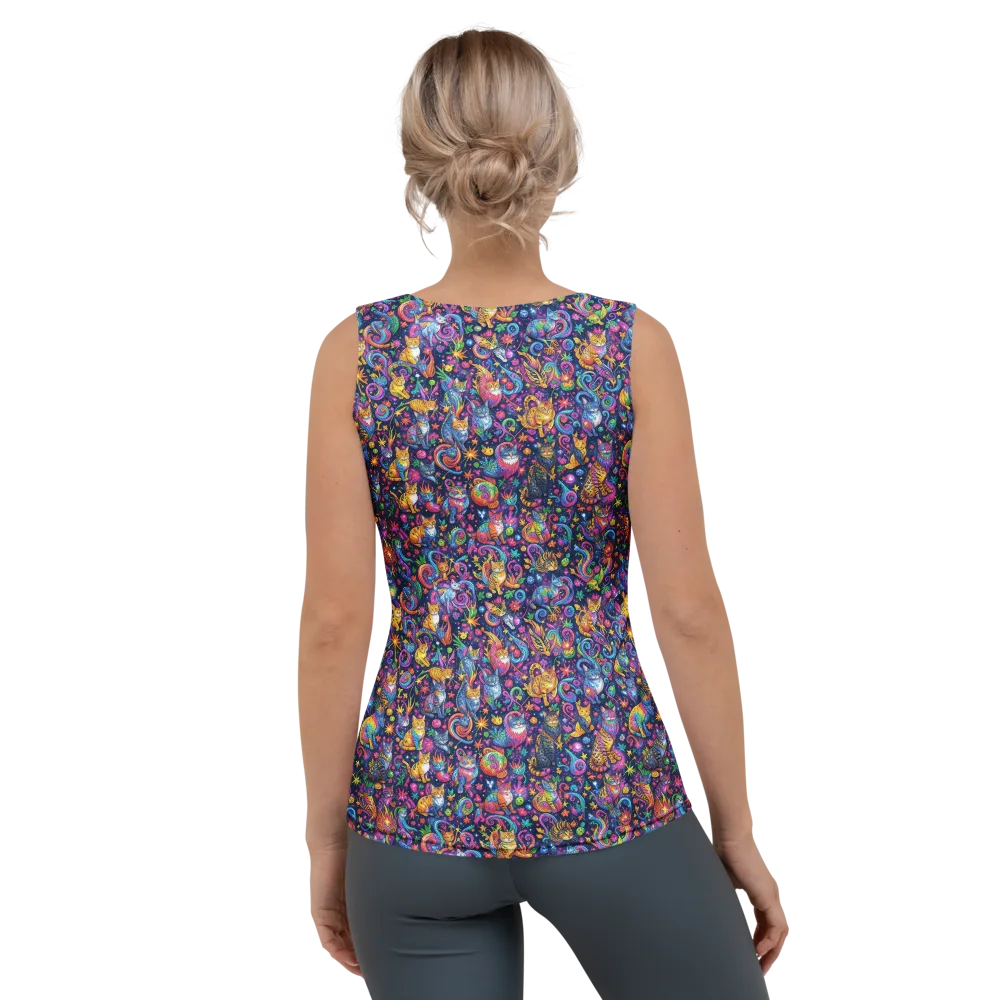 Galactic Whiskers on Women's Tank Top — Back
