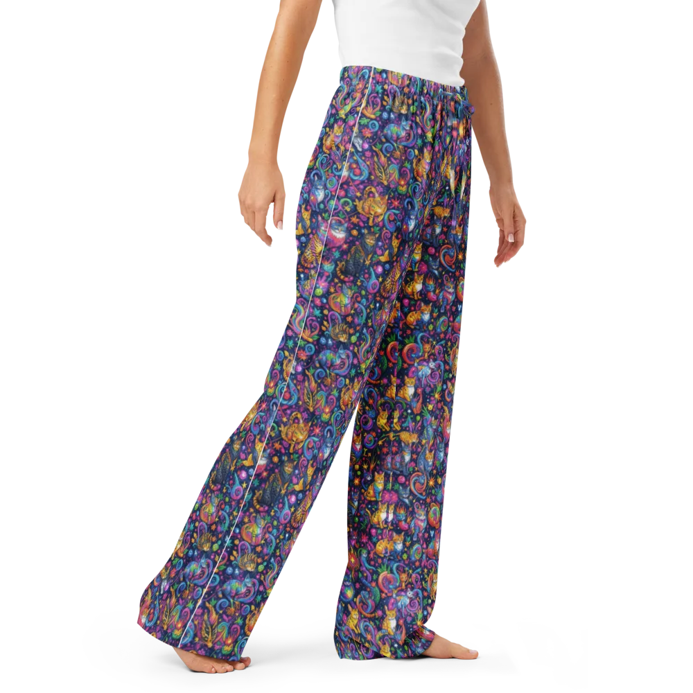 Galactic Whiskers on Women's Pajama Pants — Right Front