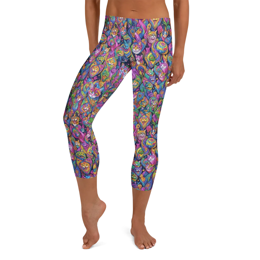 Prismatic Catacomb on Capri Leggings — Front