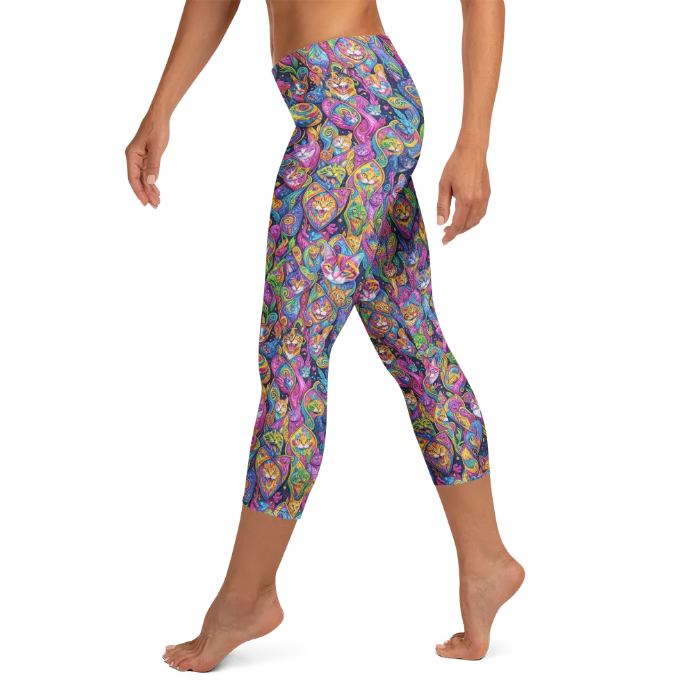 Prismatic Catacomb on Capri Leggings — Left