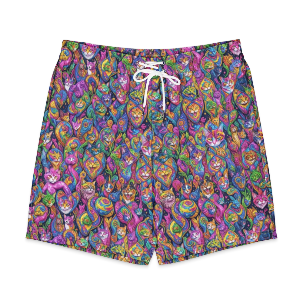 Prismatic Catacomb on Men's Board Shorts — Front
