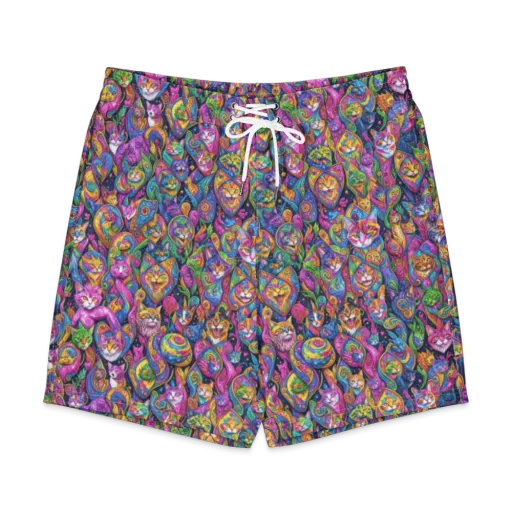 Prismatic Catacomb on a Men's Board Shorts