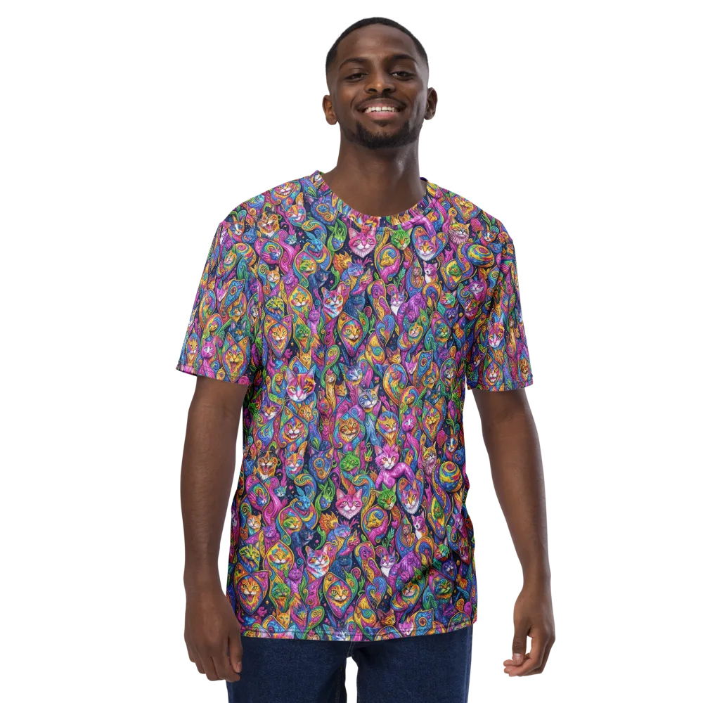 Prismatic Catacomb on Men's Crew Neck T-Shirt — Front