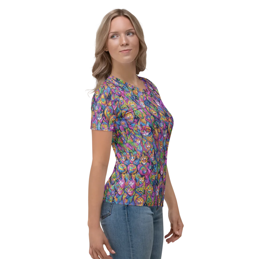 Prismatic Catacomb on Women's Crew Neck T-Shirt — Right